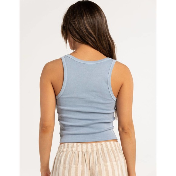 Billabong Blue Graphic Tank Top - Picture 3 of 6